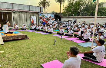 A curtain raiser event for the 11th International Day of Yoga-25 was organised on April 23. A great enthusiasm was observed among the Iraqi Yoga practitioners.
